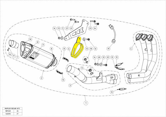 Replacement Exhaust & Muffler Clamp