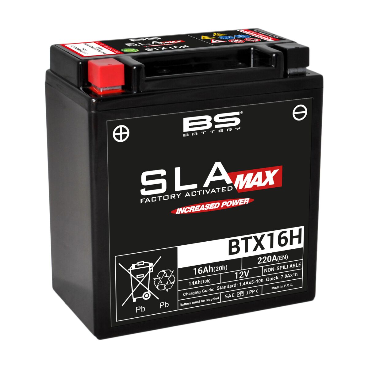 SLA MAX Factory- Activated AGM Maintenance-Free Battery [60873]