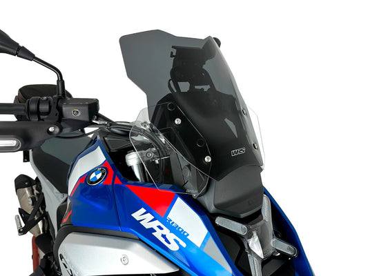 WRS DARK SMOKE TOURING SCREEN WITH RADAR FOR BMW R 1300 GS 2023-2025