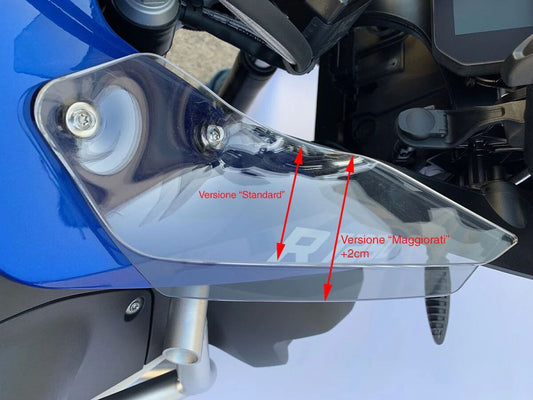 PAIR DEFLECTORS OVERSIZE WRS TRASPARENT FOR BMW R 1250 GS ADVENTURE 2018-2023