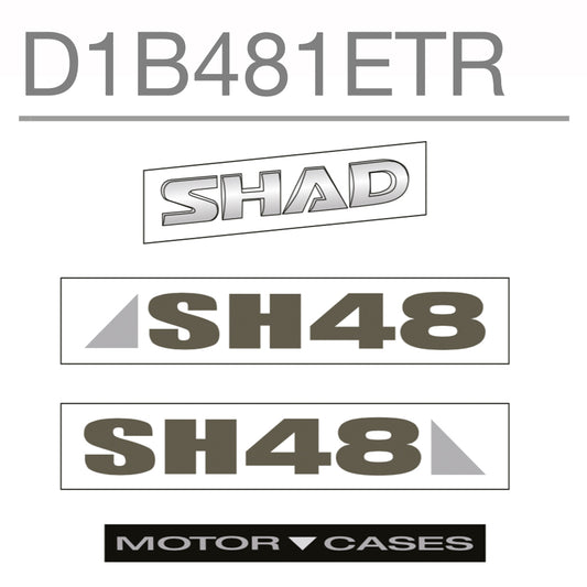 Image of SH48 Replacement Sticker (Dark Grey) by SHAD.
