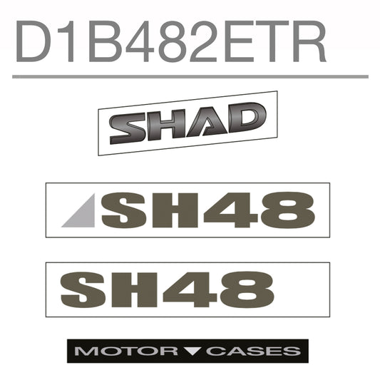 Image of SH48 Replacement Sticker (Titanium) by SHAD.