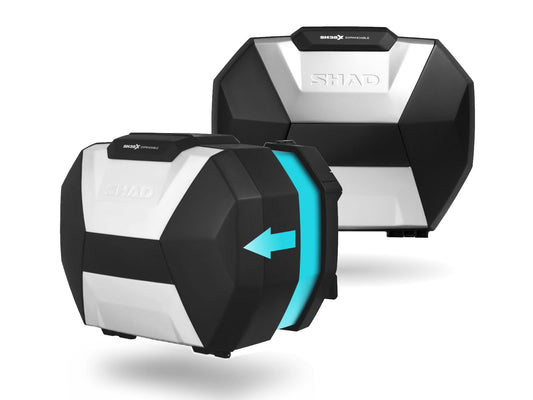 Image of SH38X Expandable Panniers Aluminium by SHAD.